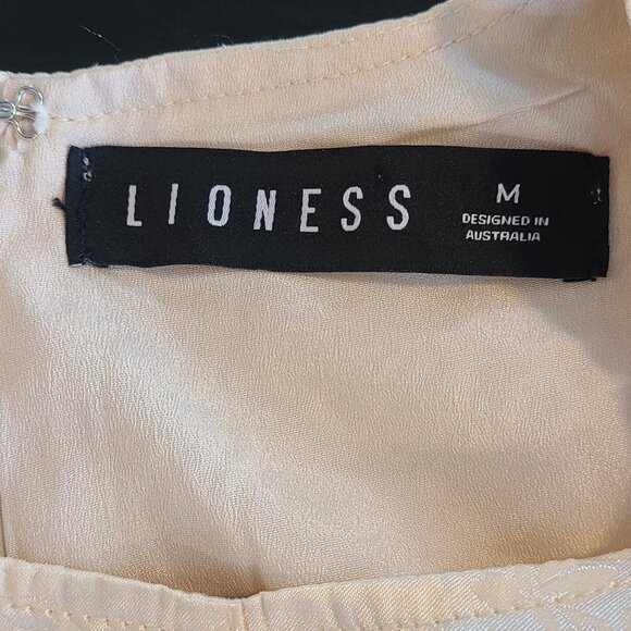 Lioness Satin Sleeveless Dress Bodycon Retro Vintage Style Old Hollywood Glam M - Picture 4 of 10